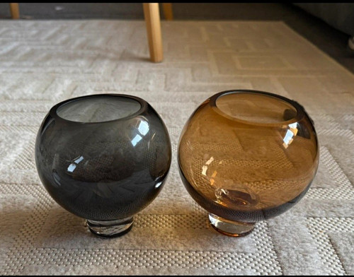 Glasvase kugelform klein - 2x,