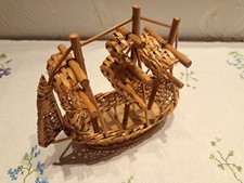 Weiden Segelschiff - Deko -