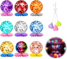 9 Stück Disco Deko