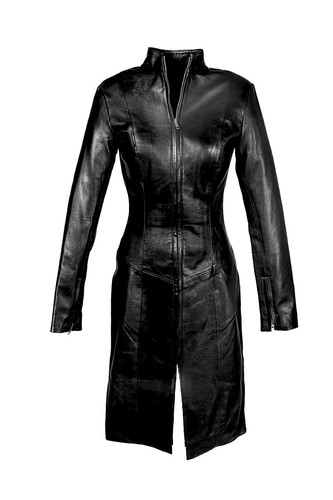 Ledermantel lederkleid aus - ledermantel,