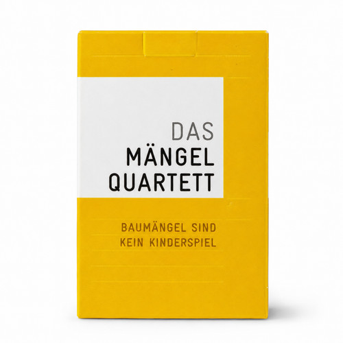 Das mängelquartett baumängel - mängelquartett,