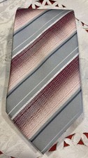NEU Hochwertige Krawatte ANTONIO Grau Rosé gestreift sehr schön tolle Farben