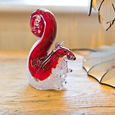 Glas Skulptur rotes