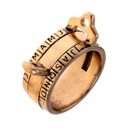 Sonnenuhr bauern ring larp - ring,