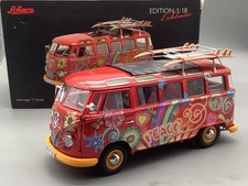 Modellautos 1:18 Schuco VW T1 Samba Hippiebus in OVP