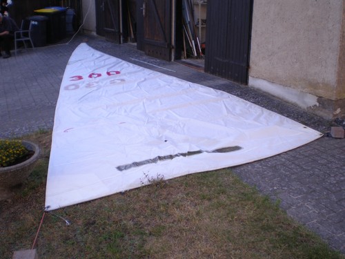 Segel grossegel einer trias - segel,