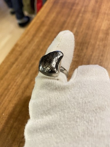 Ring silber 925 eisenmeteorit - ring,