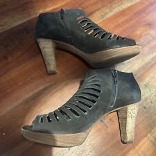 Paul Green * Peeptoe * 38  * Ankle Boots * High Heels * schwarz * 5 * Plateau