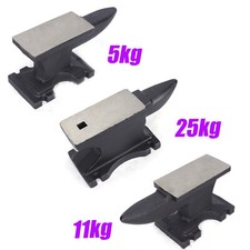 5Kg/9.5Kg/25Kg Amboss Schmiede Werkzeug Einzelnes Horn Robust Schwarz Gusseisen