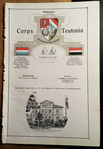 Corps teutonia borussia - /,