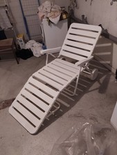 Gartenliege, Klappliege, Sonnenliege klappbar mit Rollen