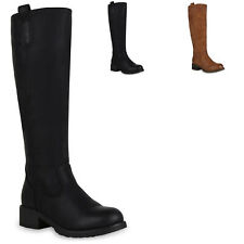 Damen Stiefel Warm Gefütterte Optik Boots Profilsohle 824690 Trendy Neu