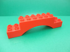 Lego Duplo Stein rot 2x10 Noppen Tor Bogen Brücke 5635 5649 Torbogen (151124F)