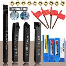 4X Drehmeißel Satz Klemmhalter Drehstahl 10 Wendeschneidplatten Bohrstange