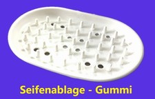 Seifenablage Oval Gummi, 12 x
