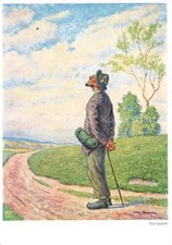 QUANTE Otto Kuenstlerkarte Die Lerche The lark L'Alouette 