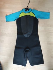 S27 Tijuana #38536 Back Zip Neoprenanzug Swimmsuit Shorty Herren 48 / S Schwarz