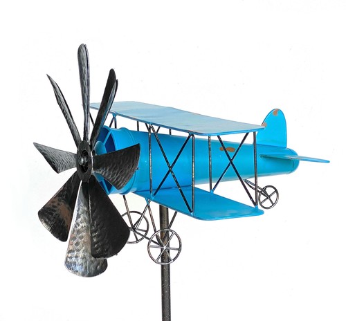 Gartenstecker metall flugzeug - gartenstecker,