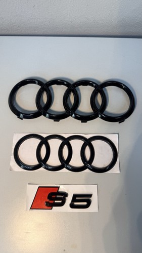 Audi emblem set schwarz - audi,