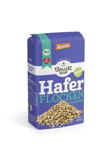 Bauckhof bio haferflocken - -,