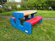 Kinderbank mit intriegiertem Tisch fürn Garten oder Balkon 