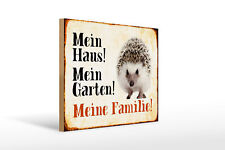 Holzschild Tiere 40x30cm Igel