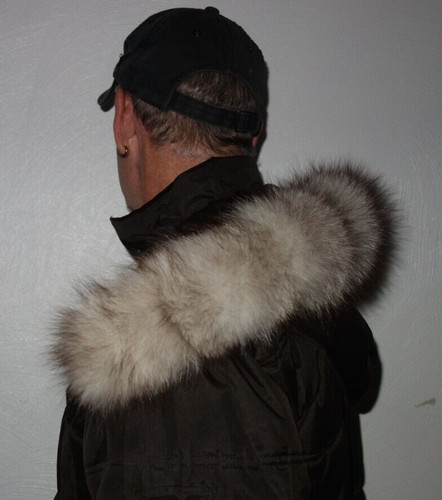 Silberfuchs pelz kapuze kragen - pelz,