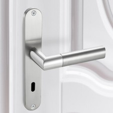 Türgriff Edelstahl Langschild