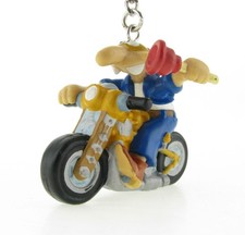 Achterbahn Werner auf Motorrad