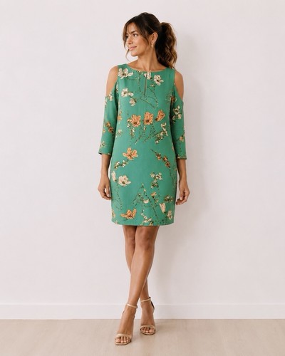 Seidenkleid-Sommerkleid-Grün