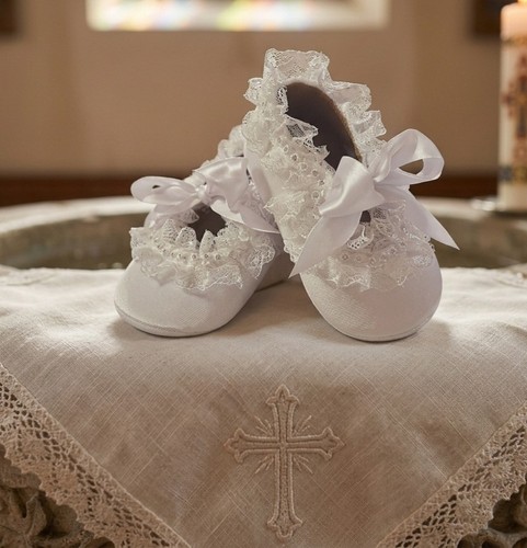 Taufschuhe baby weiß - baby, gr.