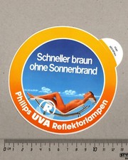 Aufkleber/Sticker Philips UVA Reflektorlampen