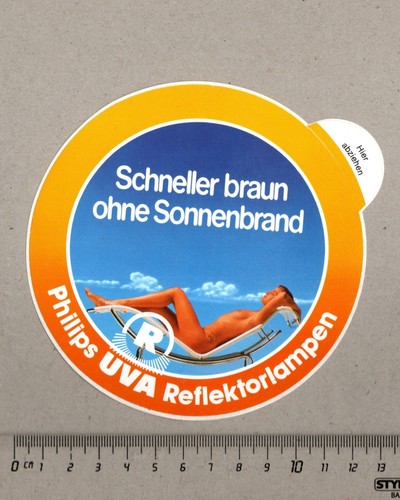 Aufkleber sticker philips uva - philips,
