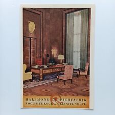 1943 Halbmond Teppichfabrik Koch Te Kock Oelsnitz Vogtland Werbeanzeige, Reklame