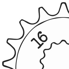 Ritzel 16 Zähne (T. 532) Yamaha YZF-R6 S Edition, 06-07 (RJ111)