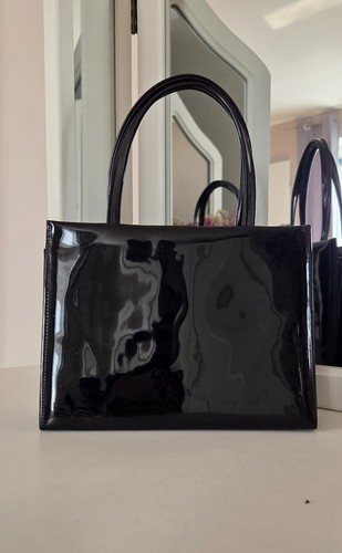 Elegante lackleder tasche - lackleder,