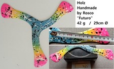 Bumerang Dreiflügler Holz "Futuro" Handmade by Rosco 29cm 42g