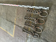 4 Stk. Anschlagkette Kettenschlaufe Krangehänge Kettengehänge 13mm Ø Kettenglied