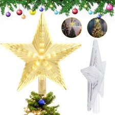 LED Christbaumspitze Stern Weihnachtsbaumspitze Weihnachtsbaum Deko 3m Netzkabel