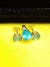 Vintage 14k gold blautopas - gold,