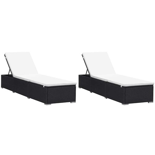 Sonnenliege poly rattan - sonnenliege,