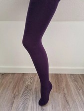 Neue Damen Strumpfhose S M 36 38 40 42 Pamela Mann lila Emo Rock Barock Gothic