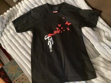 Unisex T'shirt Banksy style NEU! Größe S/M (Maße beachten) Festival Rock Gothik