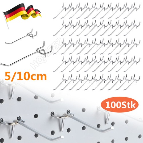 100x lochwandhaken set metall - set,