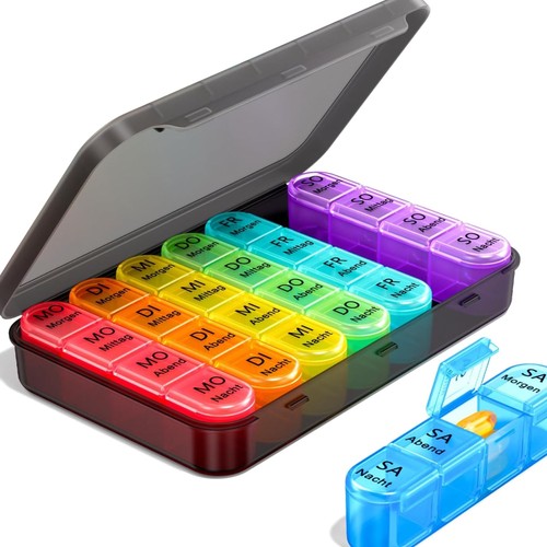 Tablettenbox tage morgens - tablettenbox,
