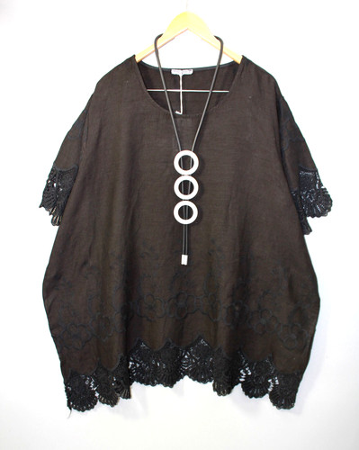 Moonshine leinen tunika bluse - moonshine,