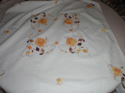 Tischdecke weiß gelbe - tischdecke,, weiß,