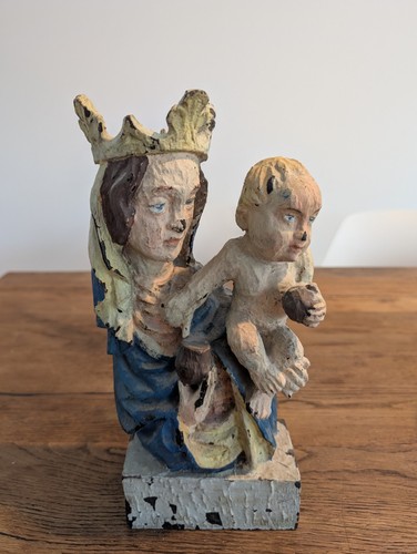Antike madonna mit - madonna, kind