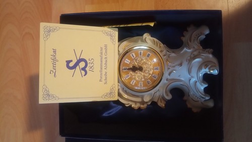 Porzellan uhr kaminuhr - porzellan, scheibe
