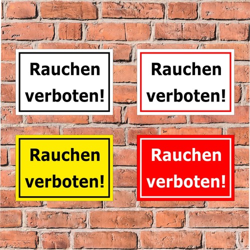 Schild rauchen verboten - verboten!,